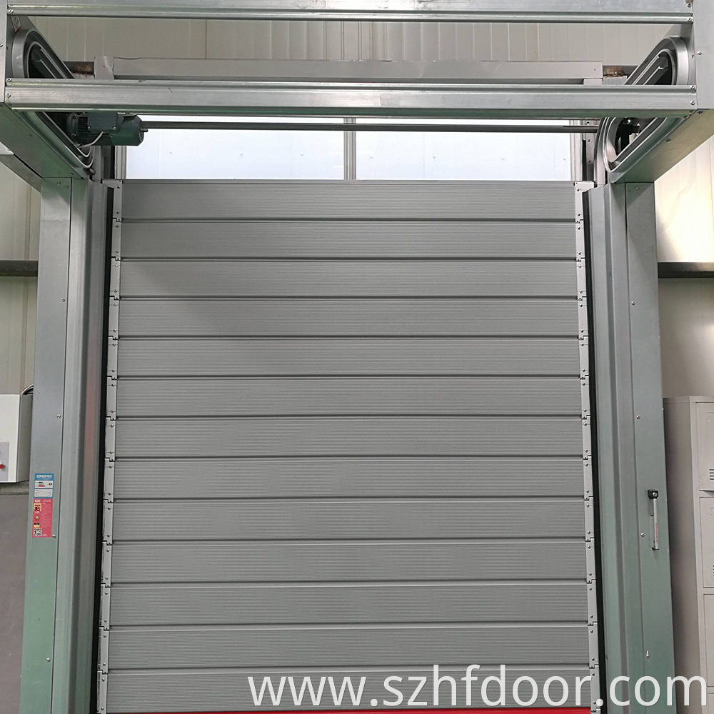 High speed rigid quick door